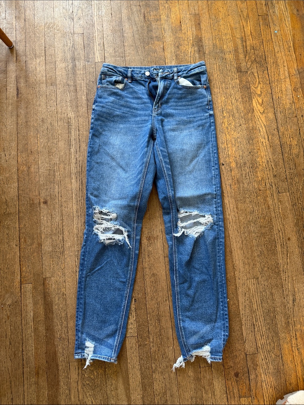 American Eagle Outfitters Distressed Blue Denim Jeans